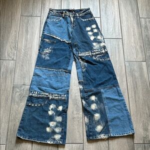 特別価格‼️jaded london 風 ダークグレー ワイドレッグデニム y2k 特別価格‼️jaded london 風 ダークグレー ワイドレッグデニム